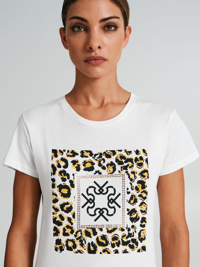 T-shirt imprimé animalier  Rinascimento