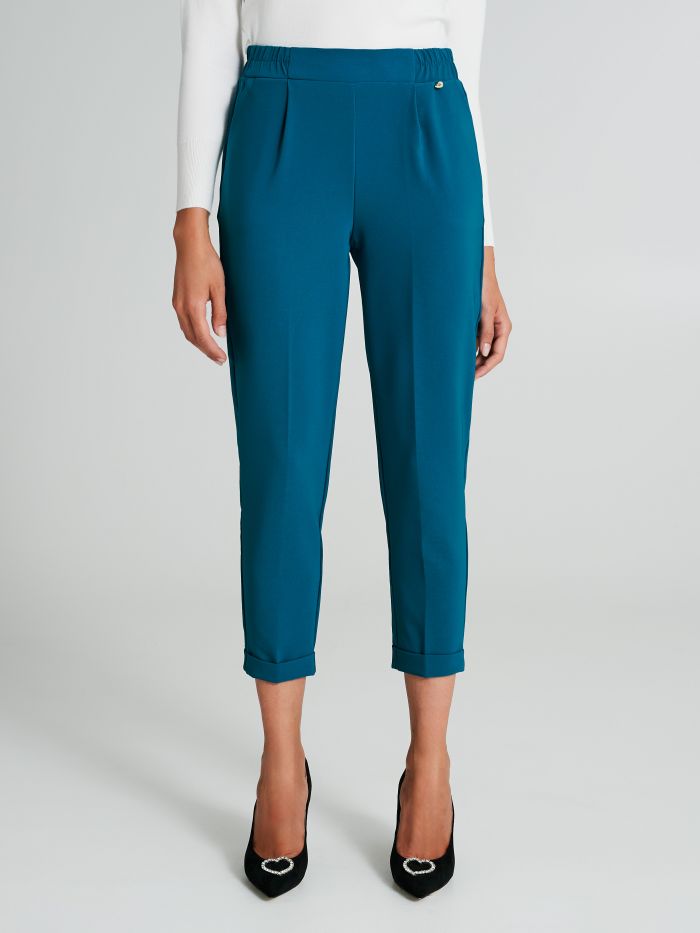 Joggers with smock stitch  Rinascimento