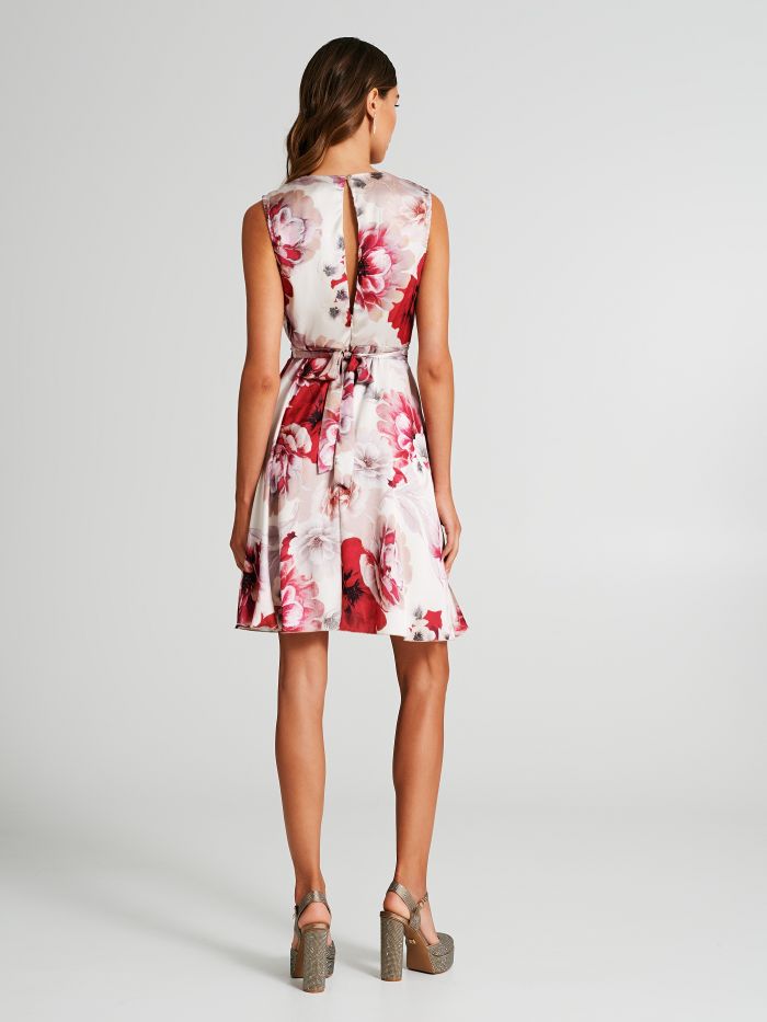Floral satin dress  Rinascimento