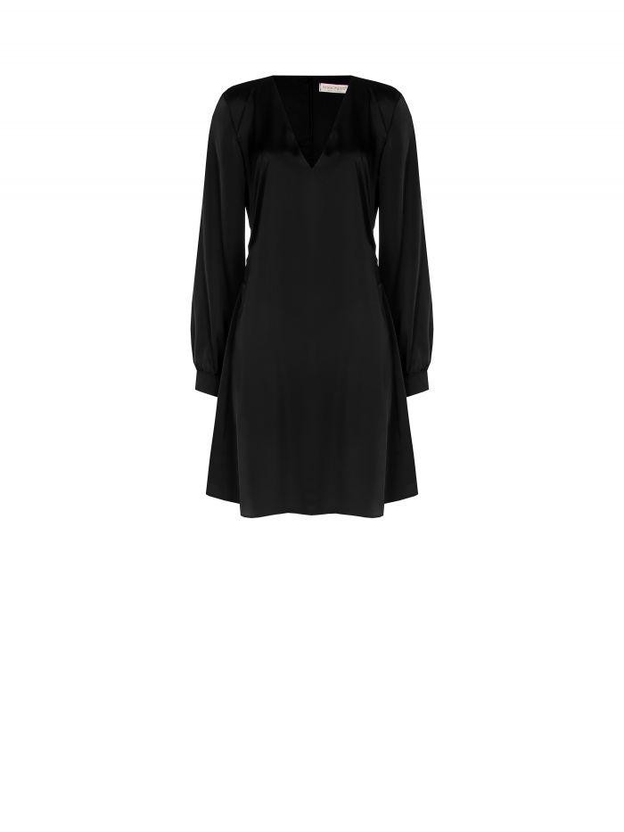 A-line satin dress   Rinascimento