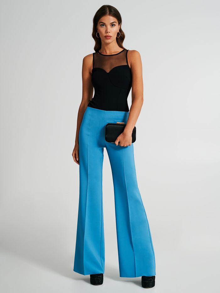 Bodysuit with tulle insert  Rinascimento