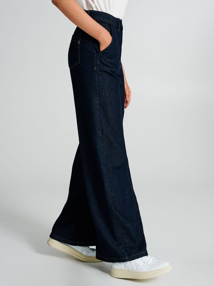 Pantaloni in denim cargo   Rinascimento