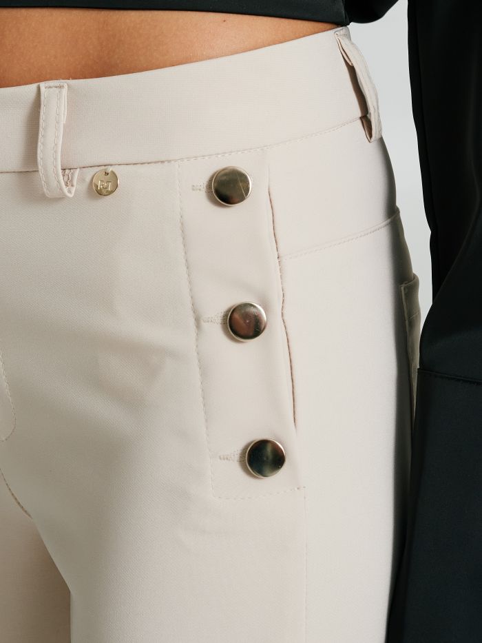 Skinny trousers with buttons   Rinascimento