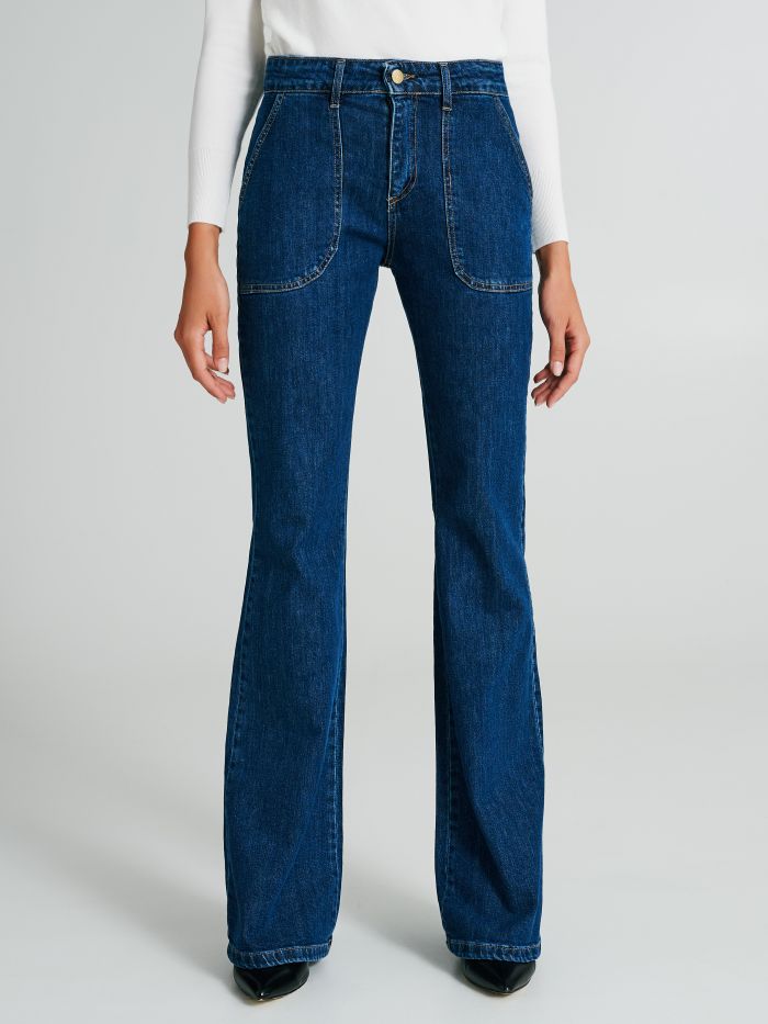 Jeans palazzo con tasconi  Rinascimento