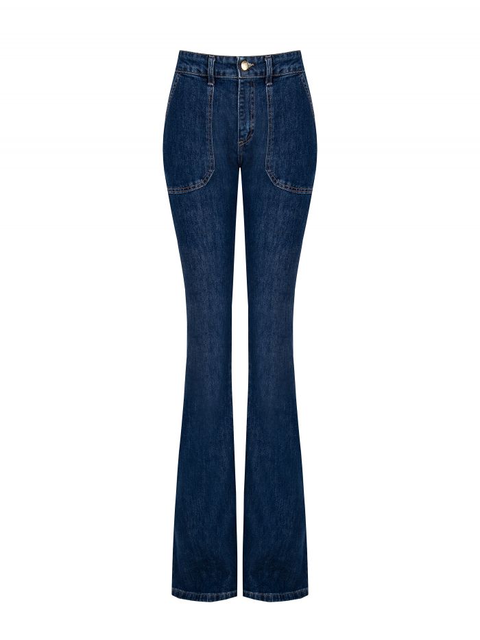 Jeans palazzo con tasconi  Rinascimento