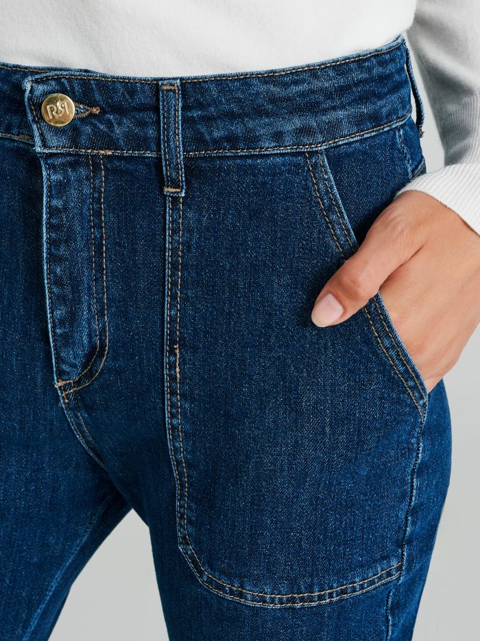Jeans palazzo con tasconi  Rinascimento