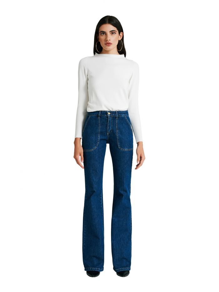 Jeans palazzo con tasconi  Rinascimento
