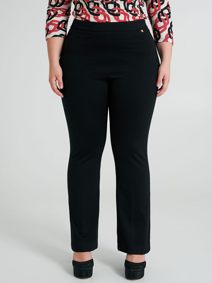 Curvy-Schlaghose aus Punto Milano  Rinascimento
