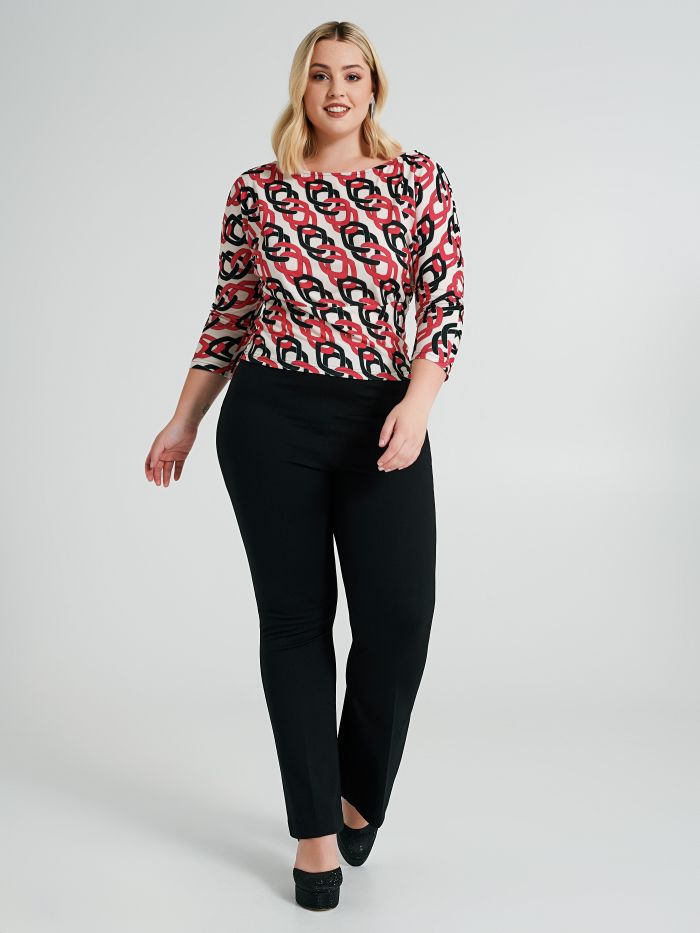 Curvy-Schlaghose aus Punto Milano  Rinascimento
