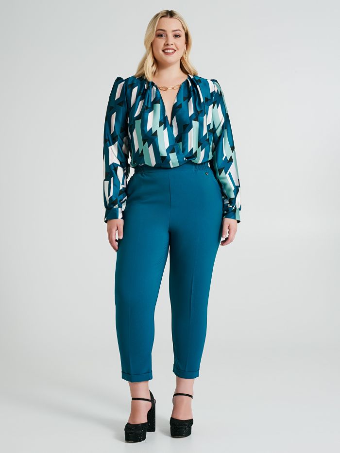 Pantaloni Curvy jogging in tessuto tecnico  Rinascimento