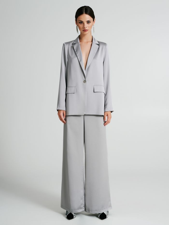 Giacca blazer oversize in raso  Rinascimento