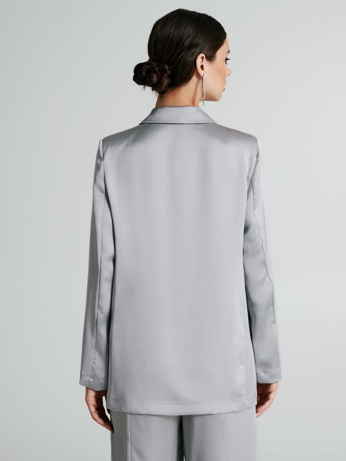 Giacca blazer oversize in raso  Rinascimento