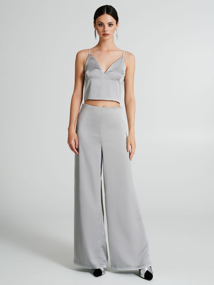 Crop top en satin  Rinascimento