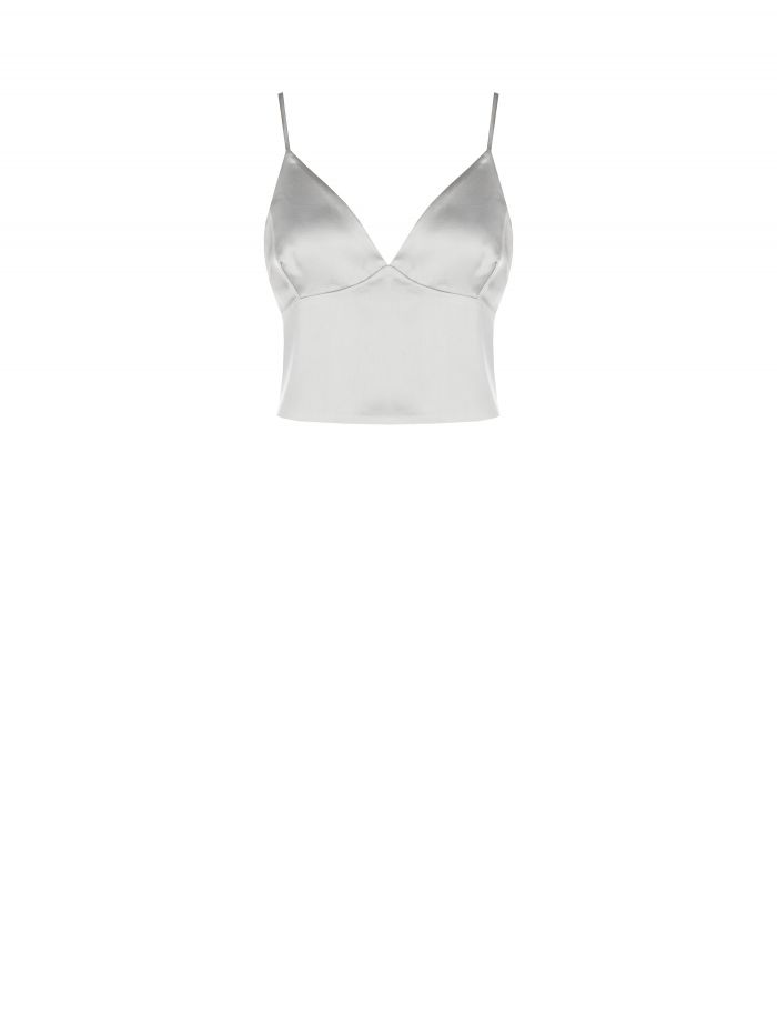 Crop top en satin  Rinascimento