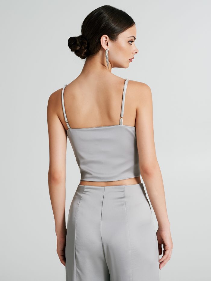 Crop top en satin  Rinascimento