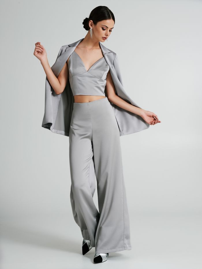 Crop top en satin  Rinascimento