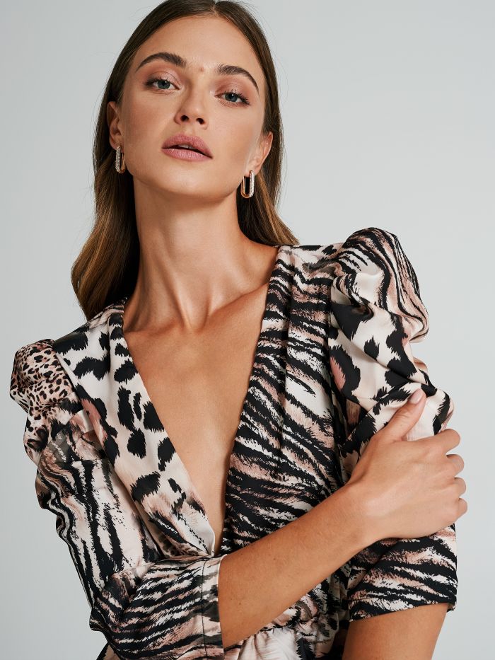Abito balzine animalier   Rinascimento
