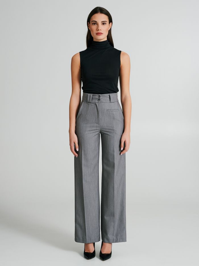 100% ECOVERO® viscose sleeveless turtleneck top  Rinascimento