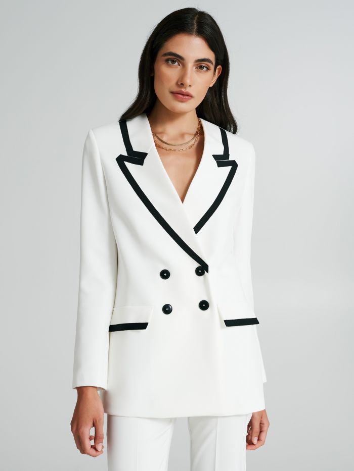 Double-breasted jacket with two-toned lapels  Rinascimento