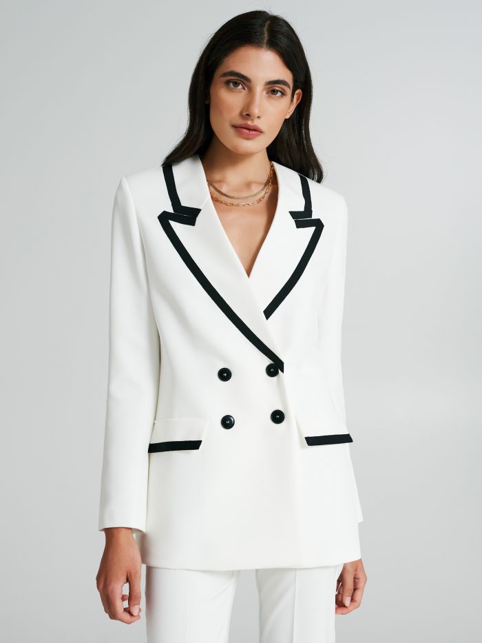 Veste croisée à revers bicolore  Rinascimento