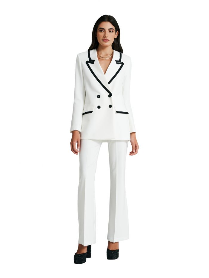 Veste croisée à revers bicolore  Rinascimento