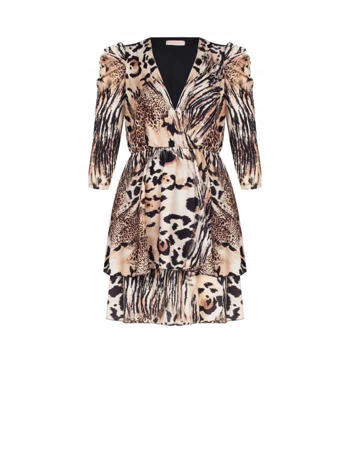 Abito Curvy animalier  Rinascimento
