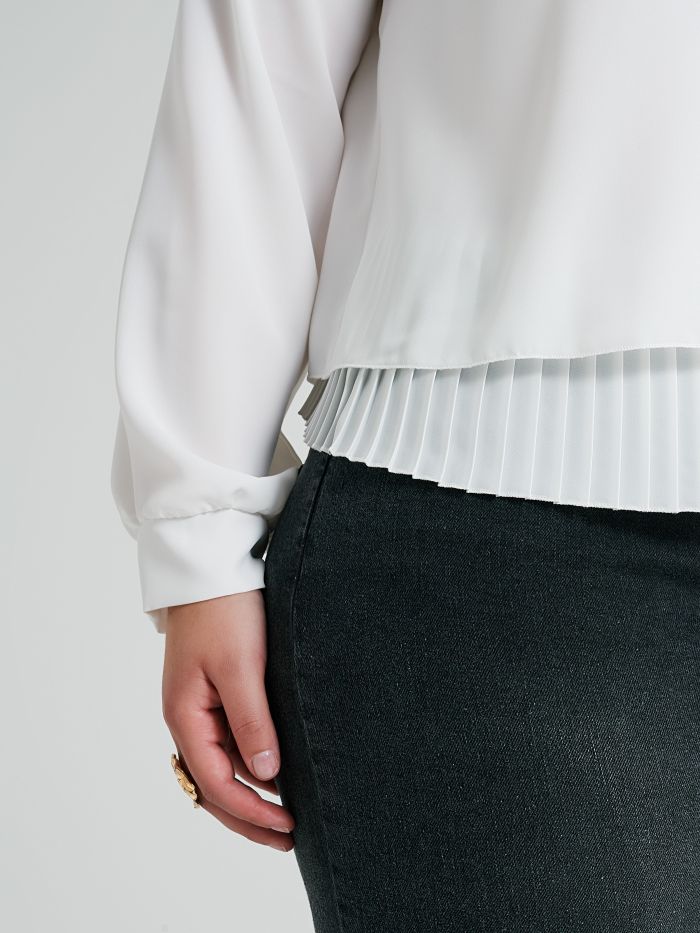 Blusa Curvy con plissè  Rinascimento