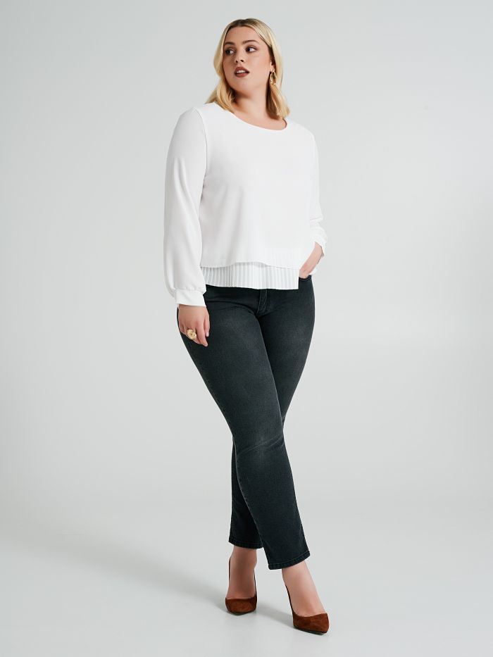 Blusa Curvy con plissè  Rinascimento