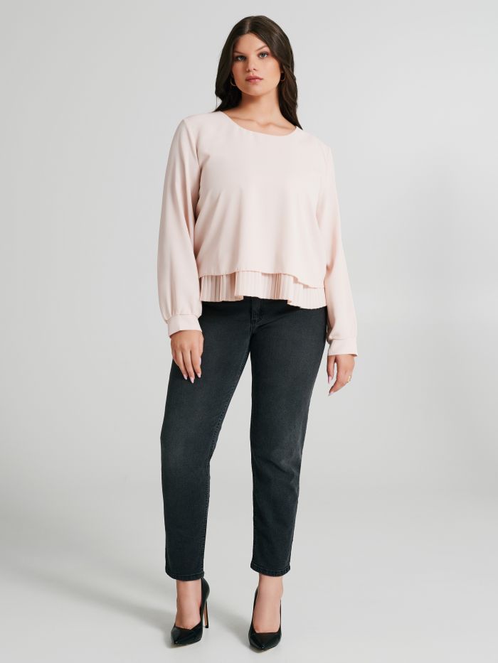 Blusa Curvy con plissè  Rinascimento