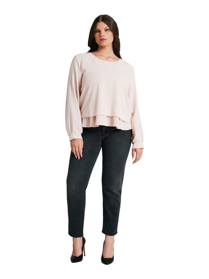 Blusa Curvy con plissè  Rinascimento