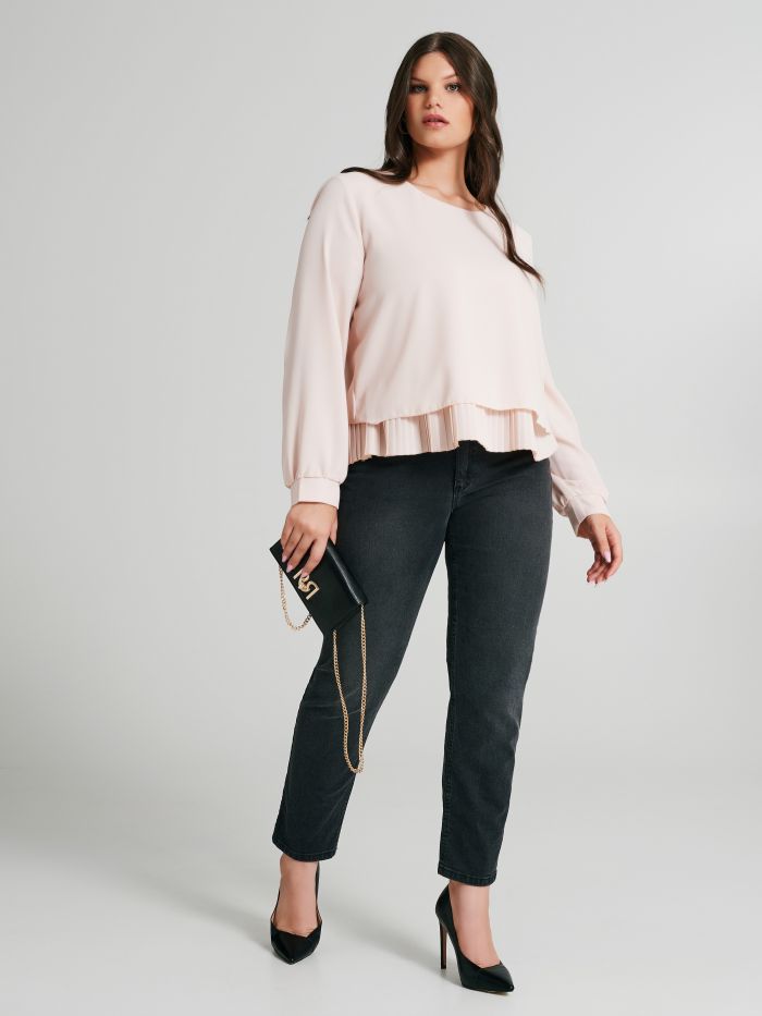 Blusa Curvy con plissè  Rinascimento