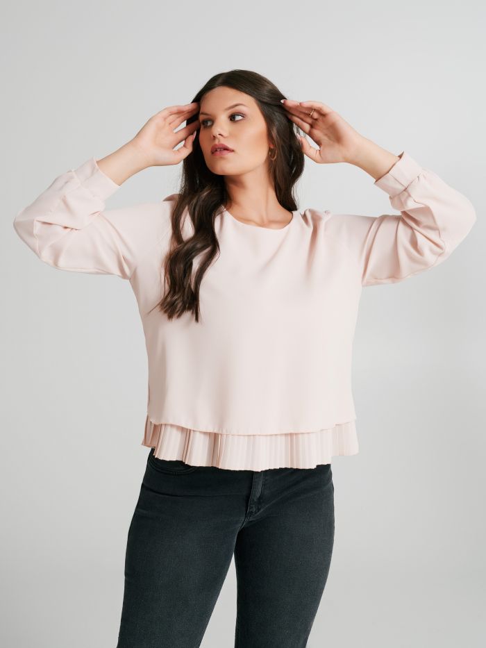 Blusa Curvy con plissè  Rinascimento