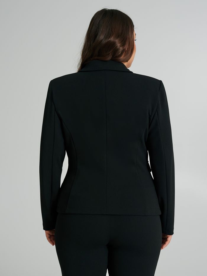 Curvy scuba crepe jacket  Rinascimento