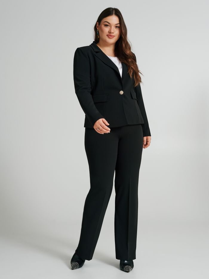 Curvy scuba crepe jacket  Rinascimento