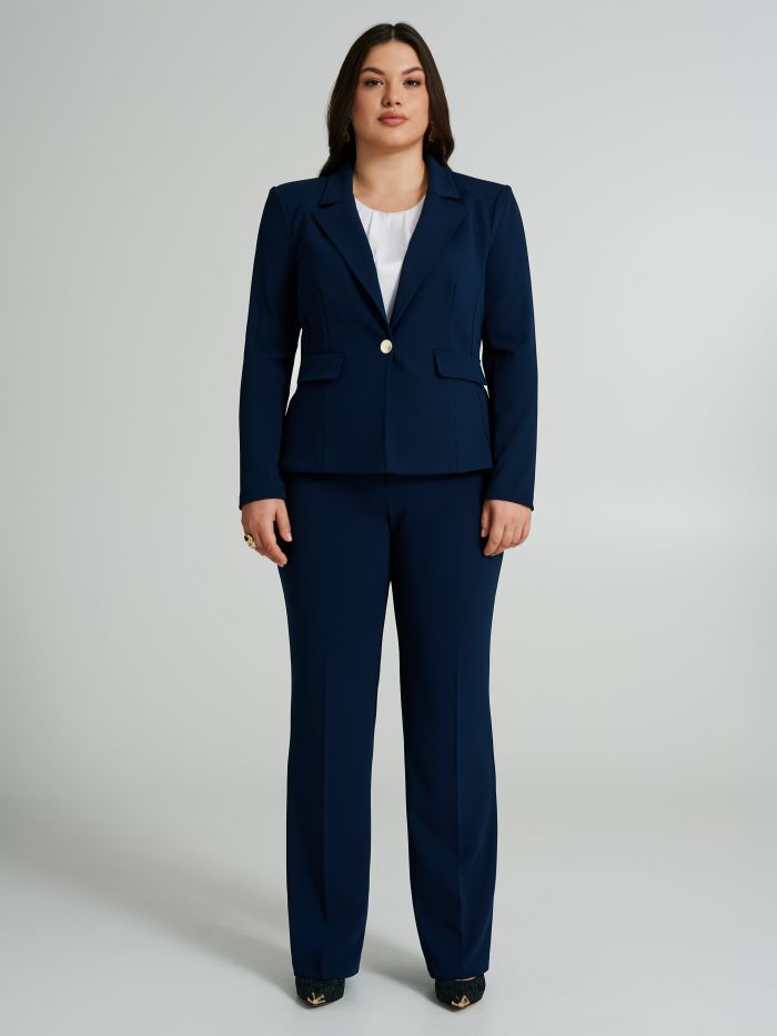 Curvy scuba crepe jacket  Rinascimento