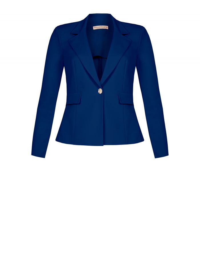 Curvy scuba crepe jacket  Rinascimento