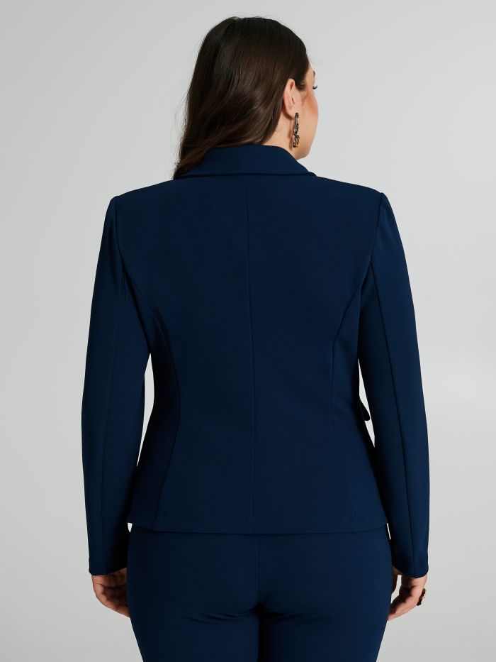 Curvy scuba crepe jacket  Rinascimento