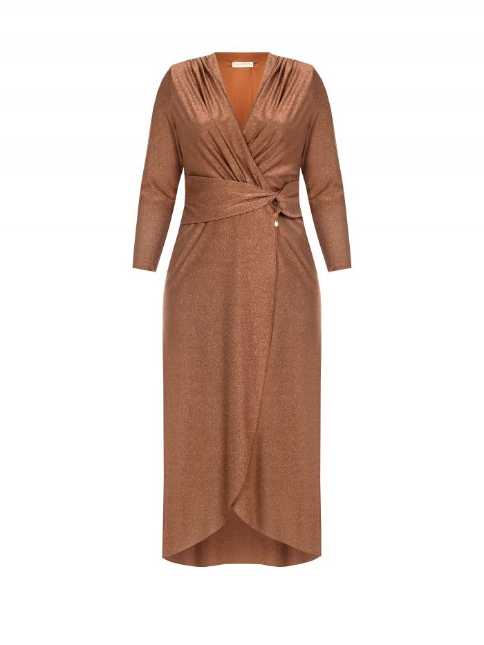 Abito Curvy impero lurex  Rinascimento