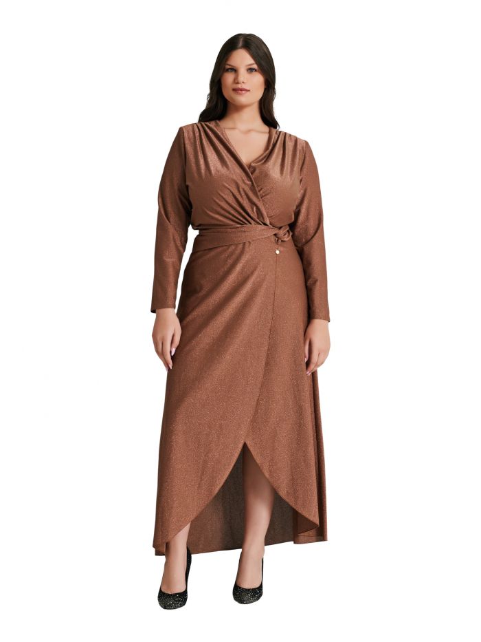 Abito Curvy impero lurex  Rinascimento