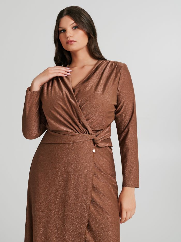 Abito Curvy impero lurex  Rinascimento