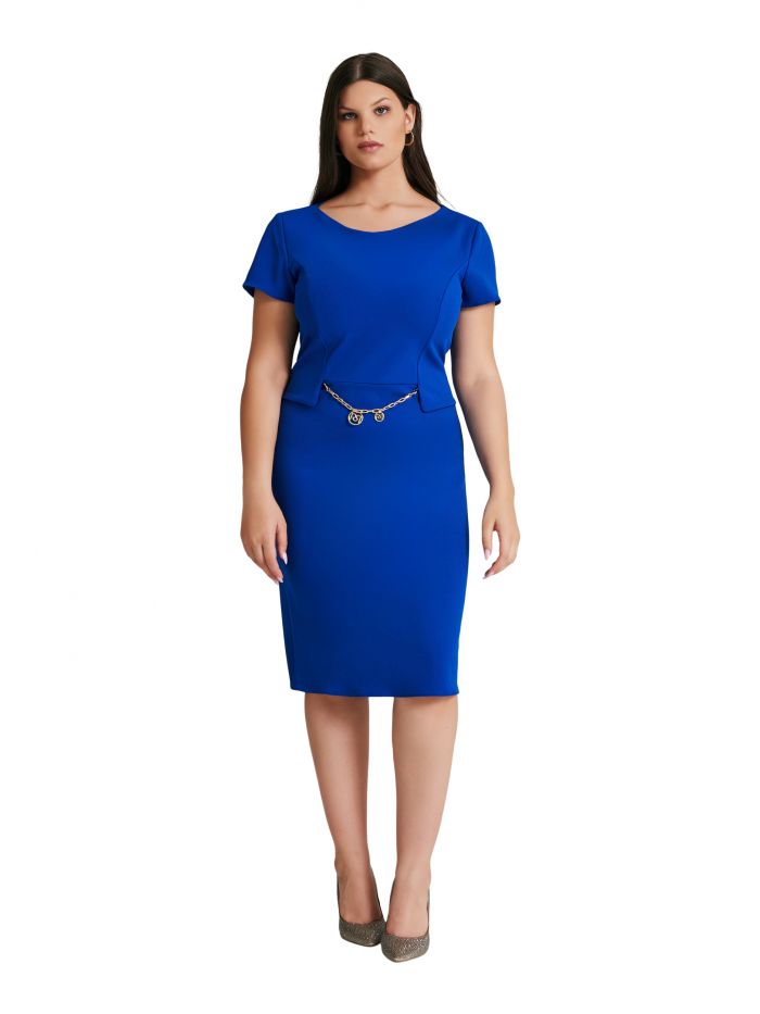 Robe fourreau curvy avec chaîne  Rinascimento