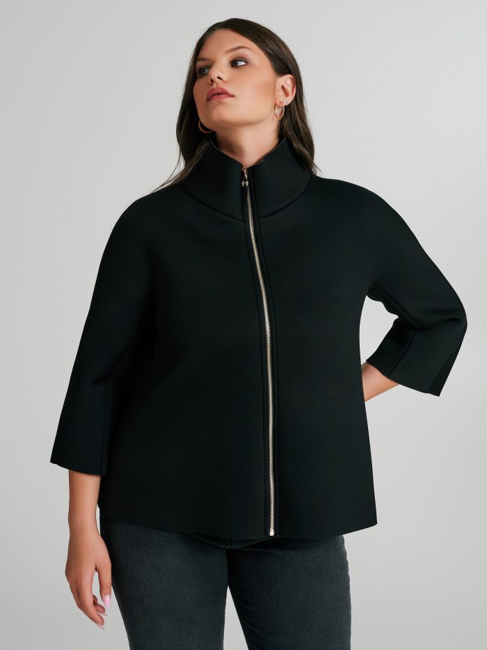 Petite cape curvy en néoprène doux.  Rinascimento