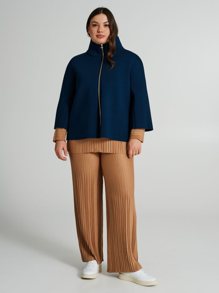 Curvy jacket in soft neoprene  Rinascimento