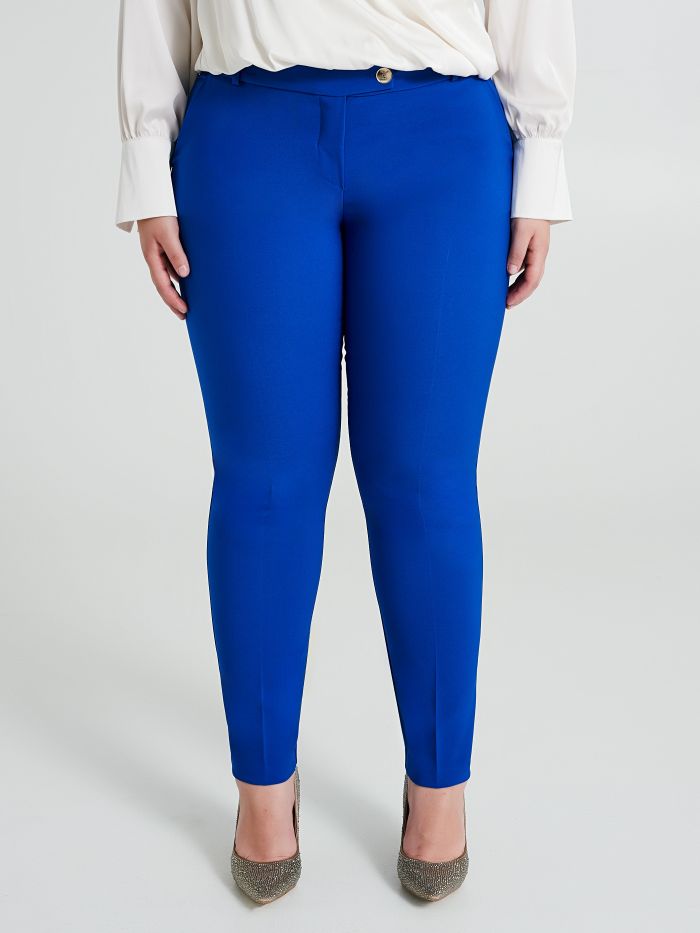 Curvy skinny trousers in technical fabric  Rinascimento