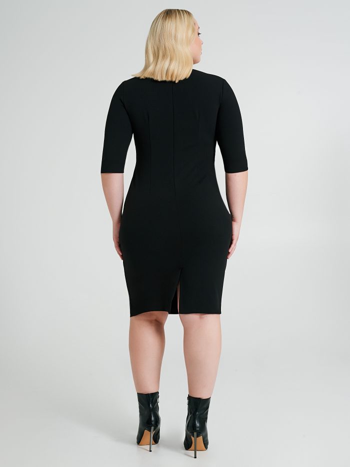 Curvy sheath dress with gathered detail  Rinascimento
