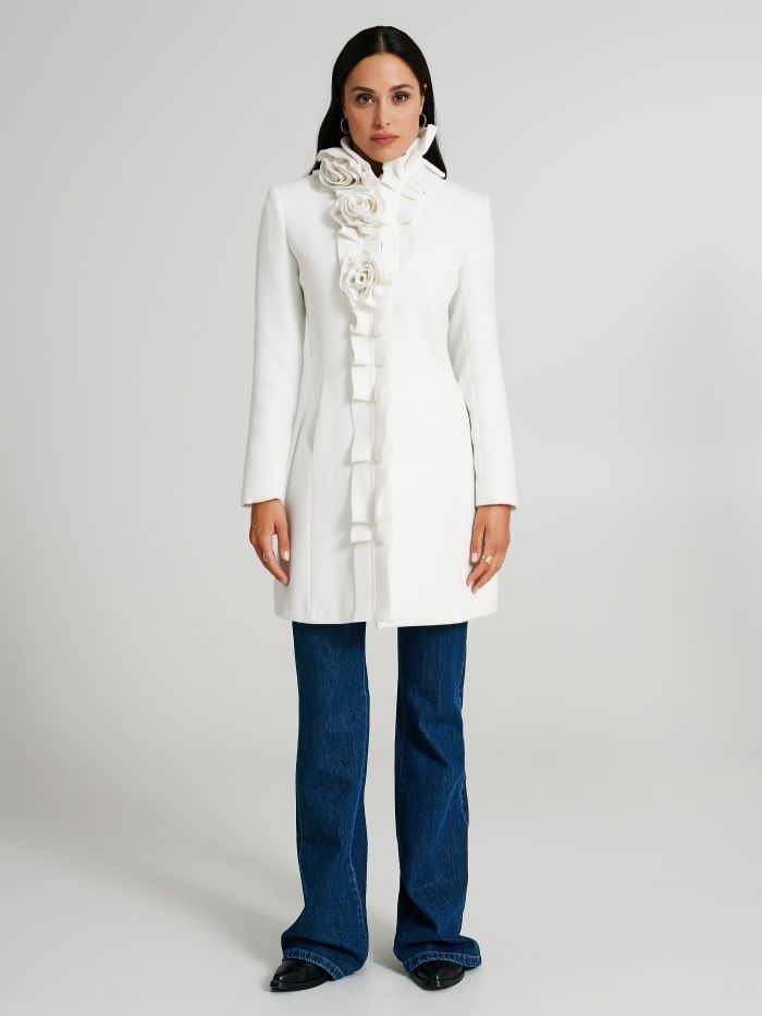 Cappotto medio con rose  Rinascimento