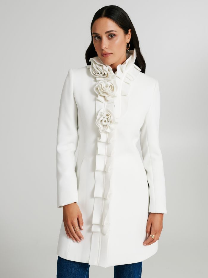Cappotto medio con rose  Rinascimento