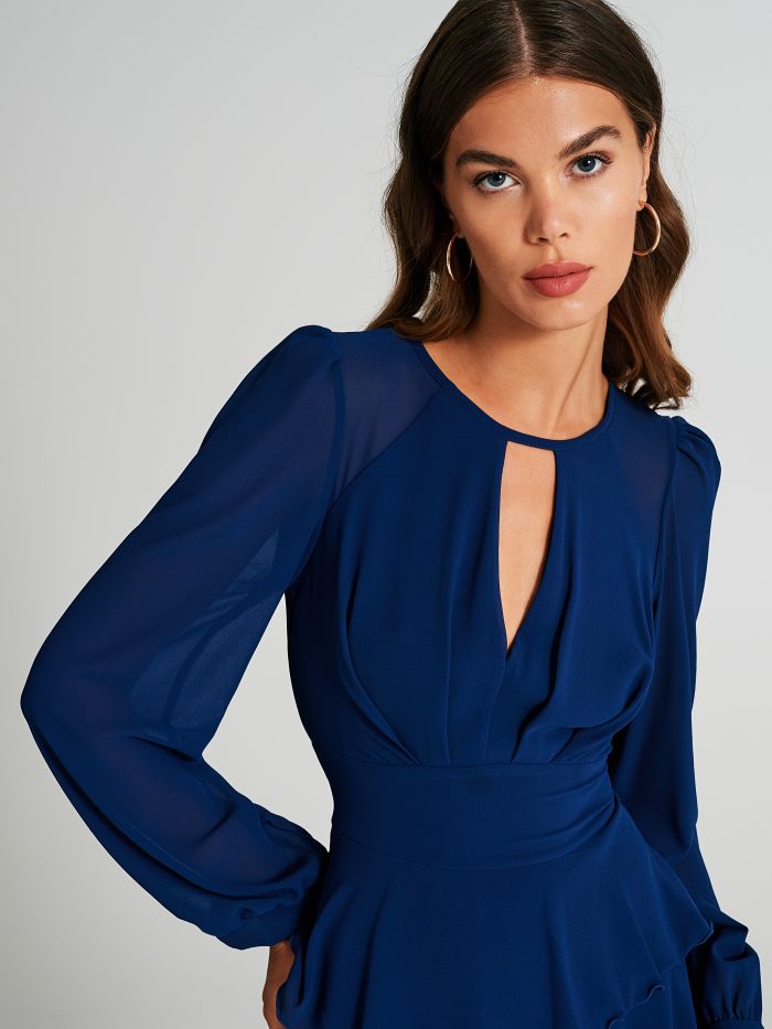 Abito in georgette con balzine  Rinascimento