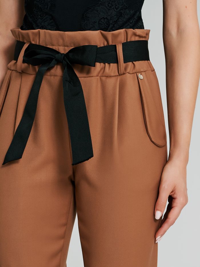 Pantaloni a carota in poliviscosa  Rinascimento