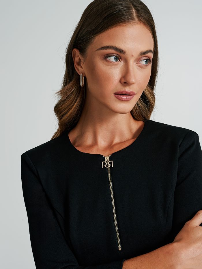 A-line dress with zip   Rinascimento